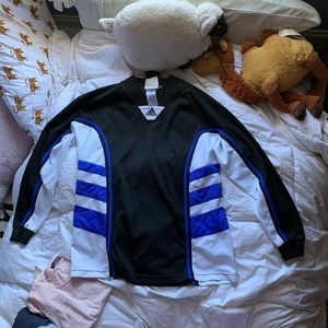 adidas black and blue jersey